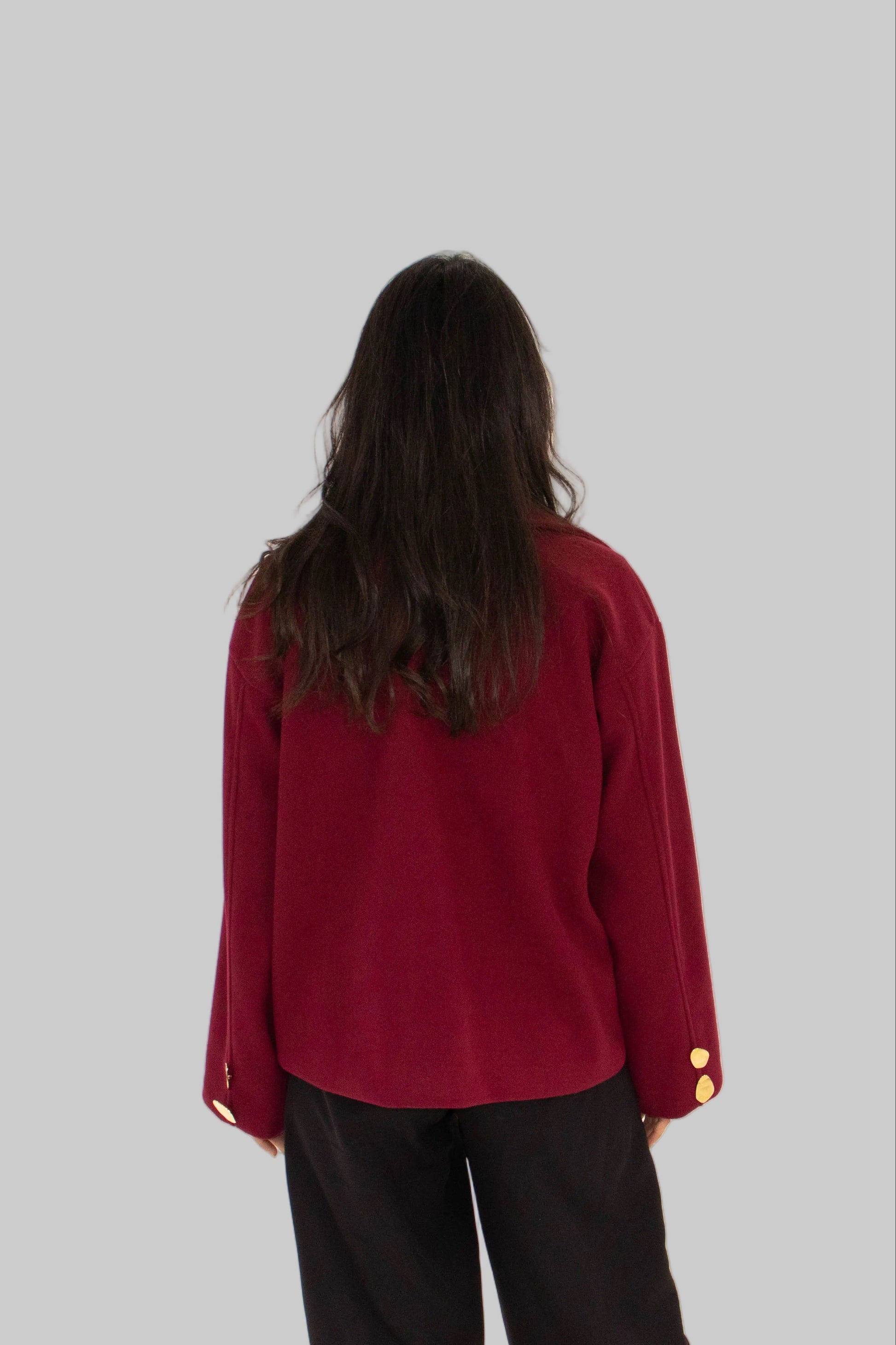 Timeless coat - in burgundy