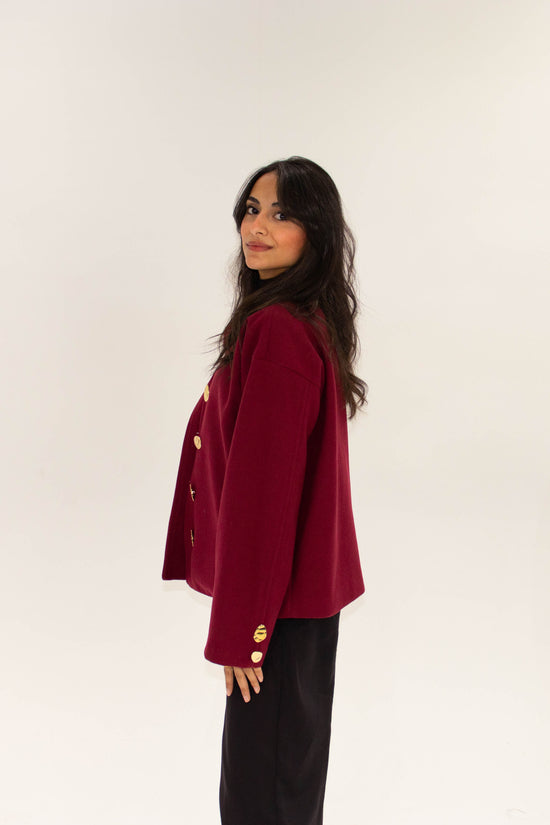 Timeless coat - in burgundy